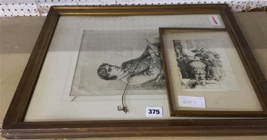 Two Victorian etchings